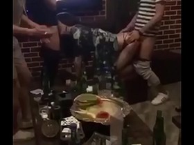 Chinese girl from dating119.com is fucked by two men in ktv because she is drunk