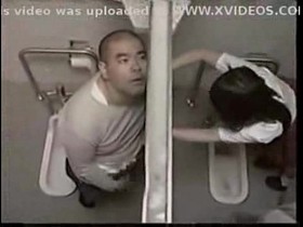 Teacher fuck student in toilet